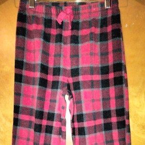 Nautica plush pajama pants~Boy Girl size 8~Red Black & Gray~So Cozy!!>>